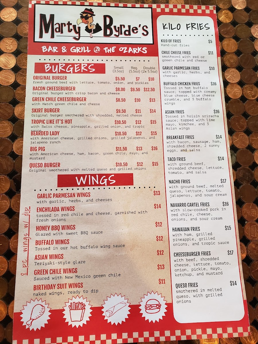 Marty Byrde's Photo Menu 2
