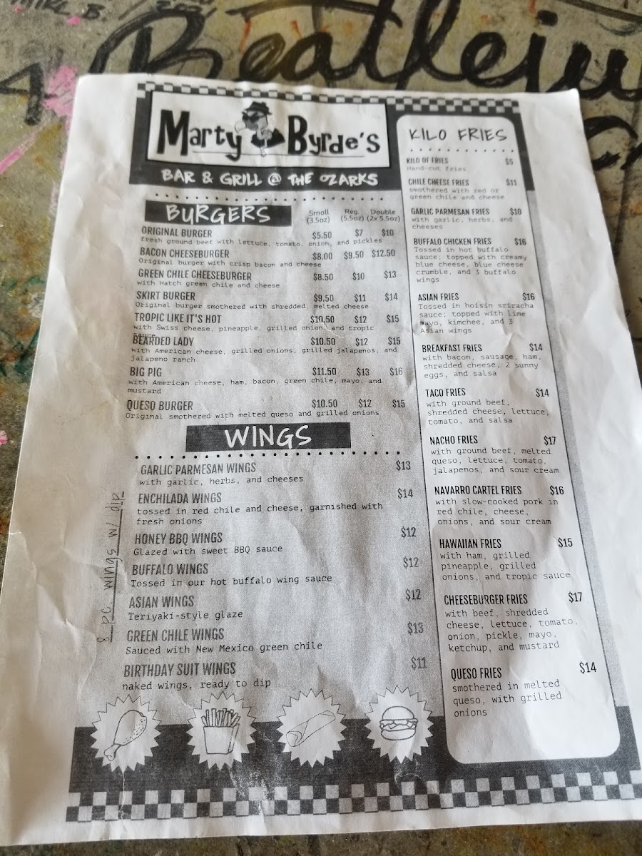 Marty Byrde's Photo Menu 9