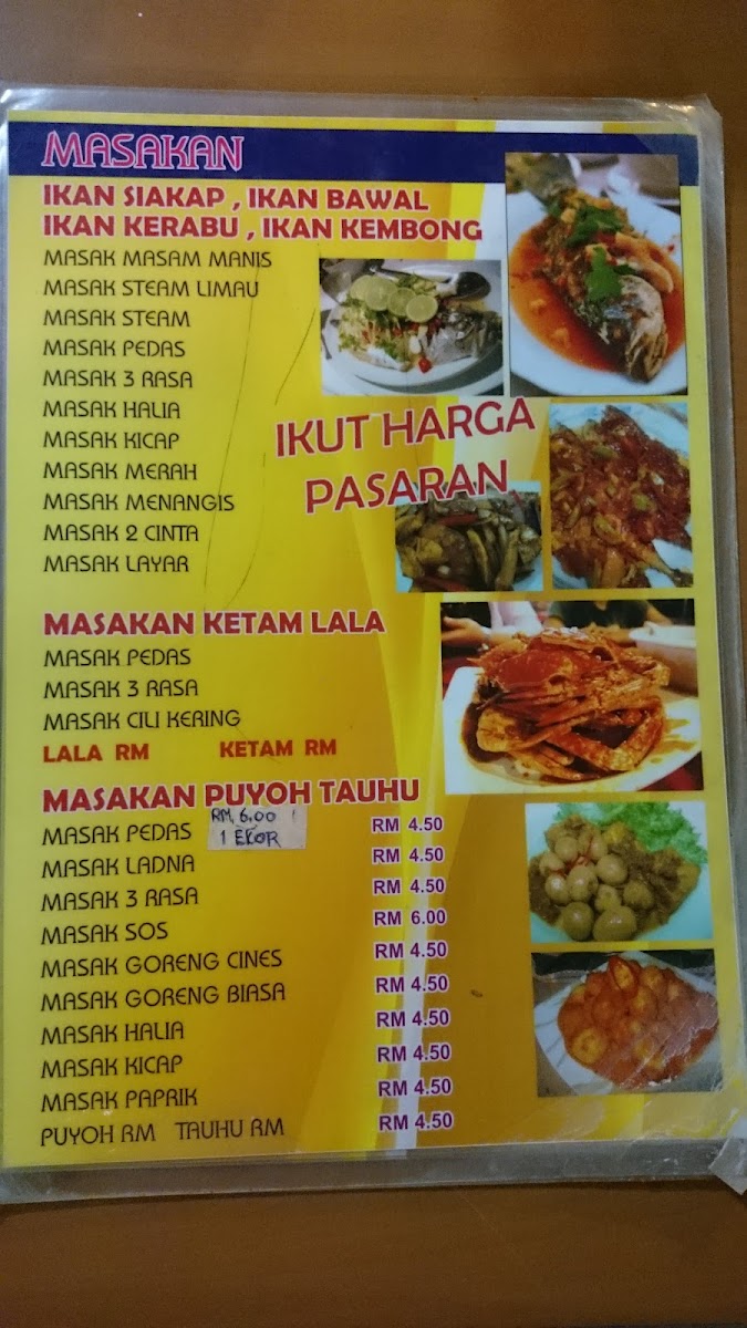 Restoran Layar Jati Seafood Photo Menu 4