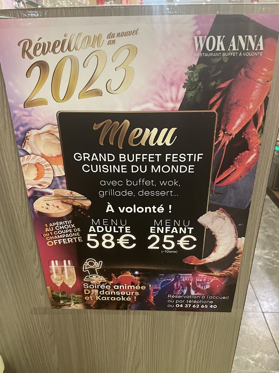 WOK ANNA | Buffet asiatique à volonté Photo Menu 8