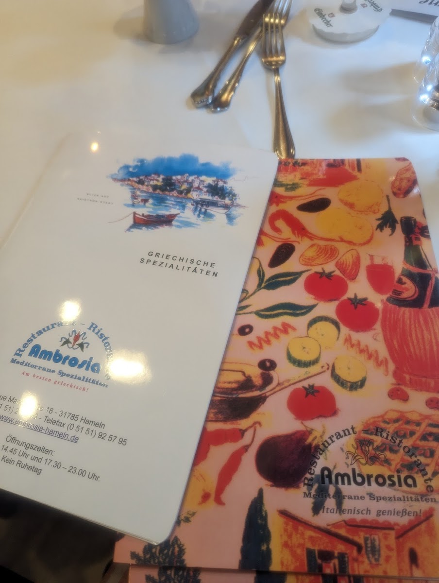 Ambrosia Photo Menu 1
