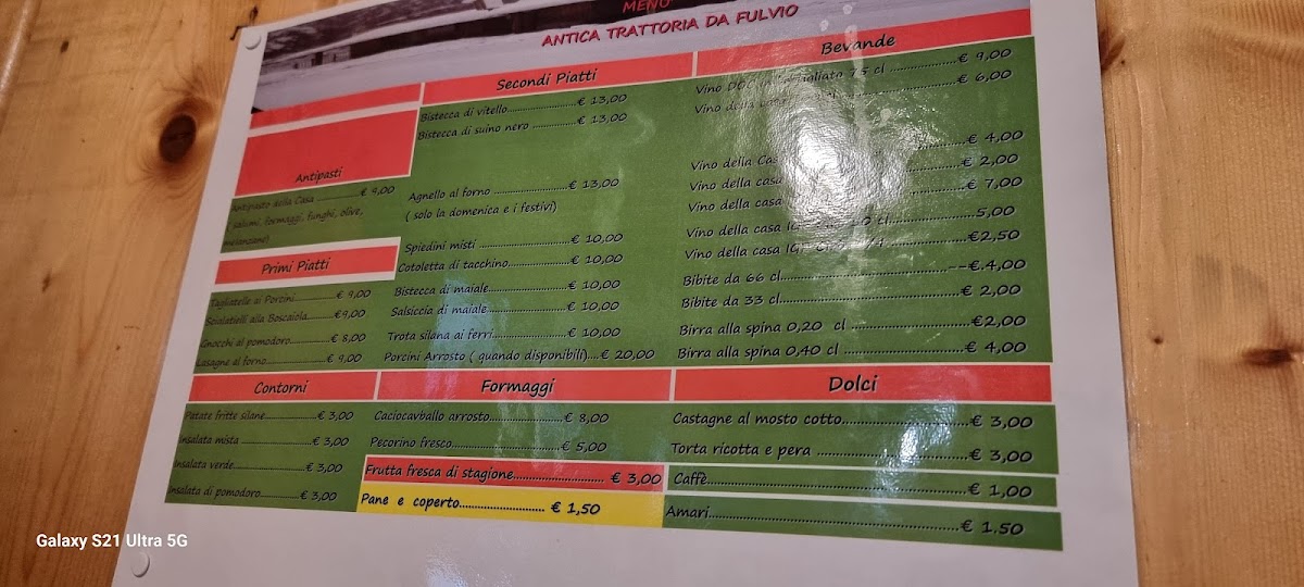 Ristorante Bar Alimentari Da Fulvio Di Bruno F. Photo Menu 3