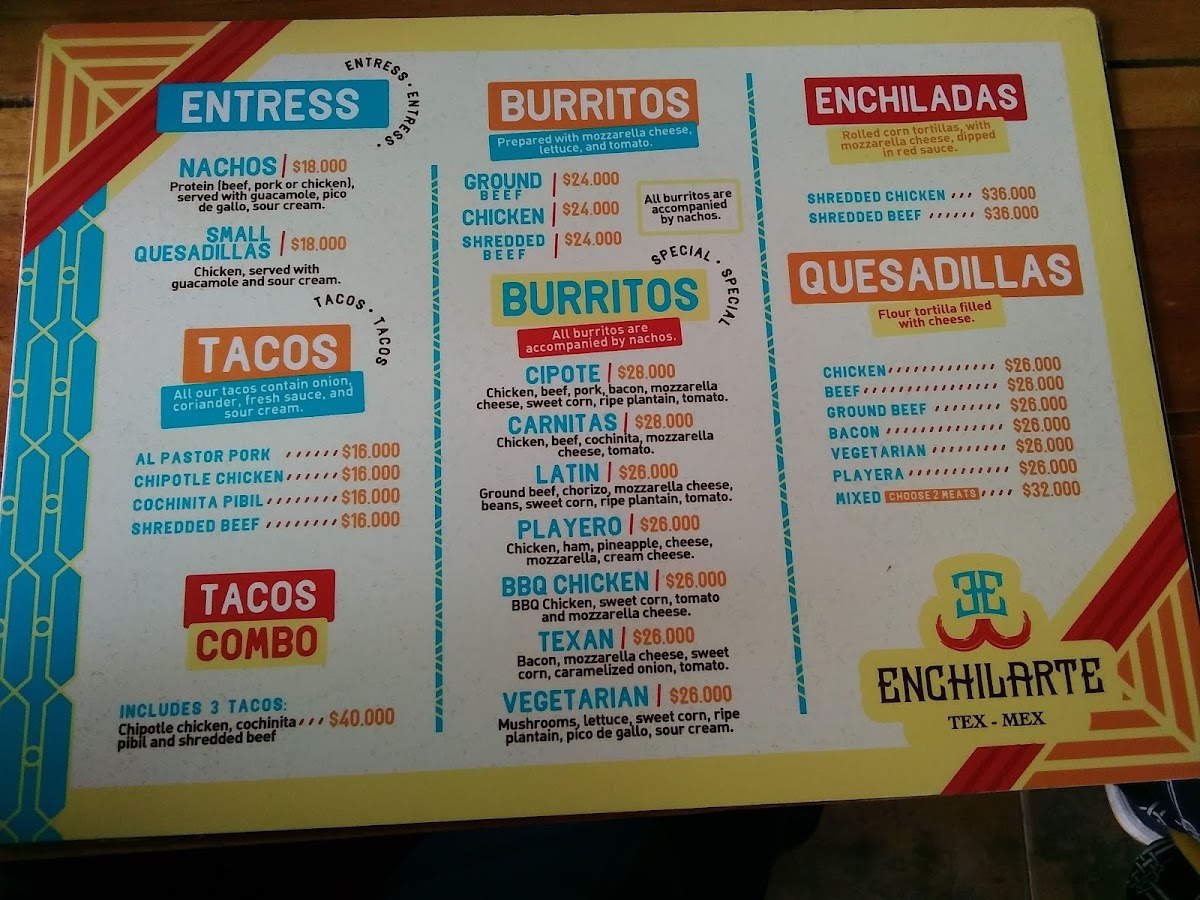 Enchilarte Photo Menu 3