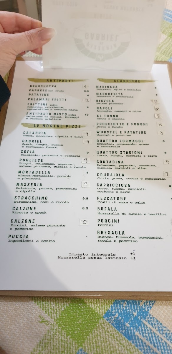 Pizzeria da Gabriel Photo Menu 2