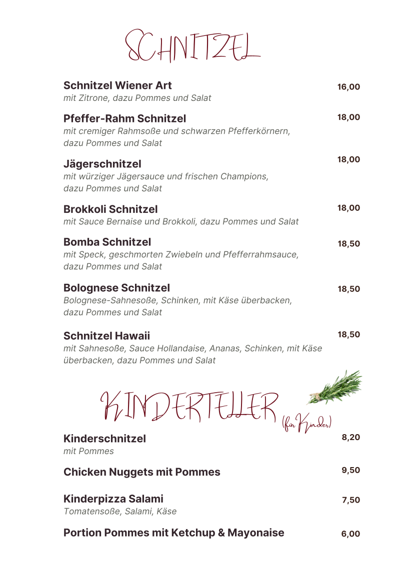 Restaurant Turnerheim Güls Photo Menu 3