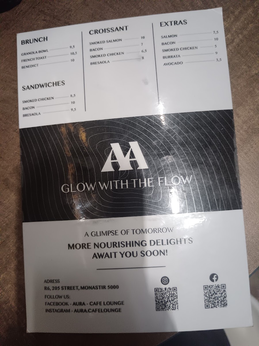 AURA Cafe Lounge Photo Menu 2
