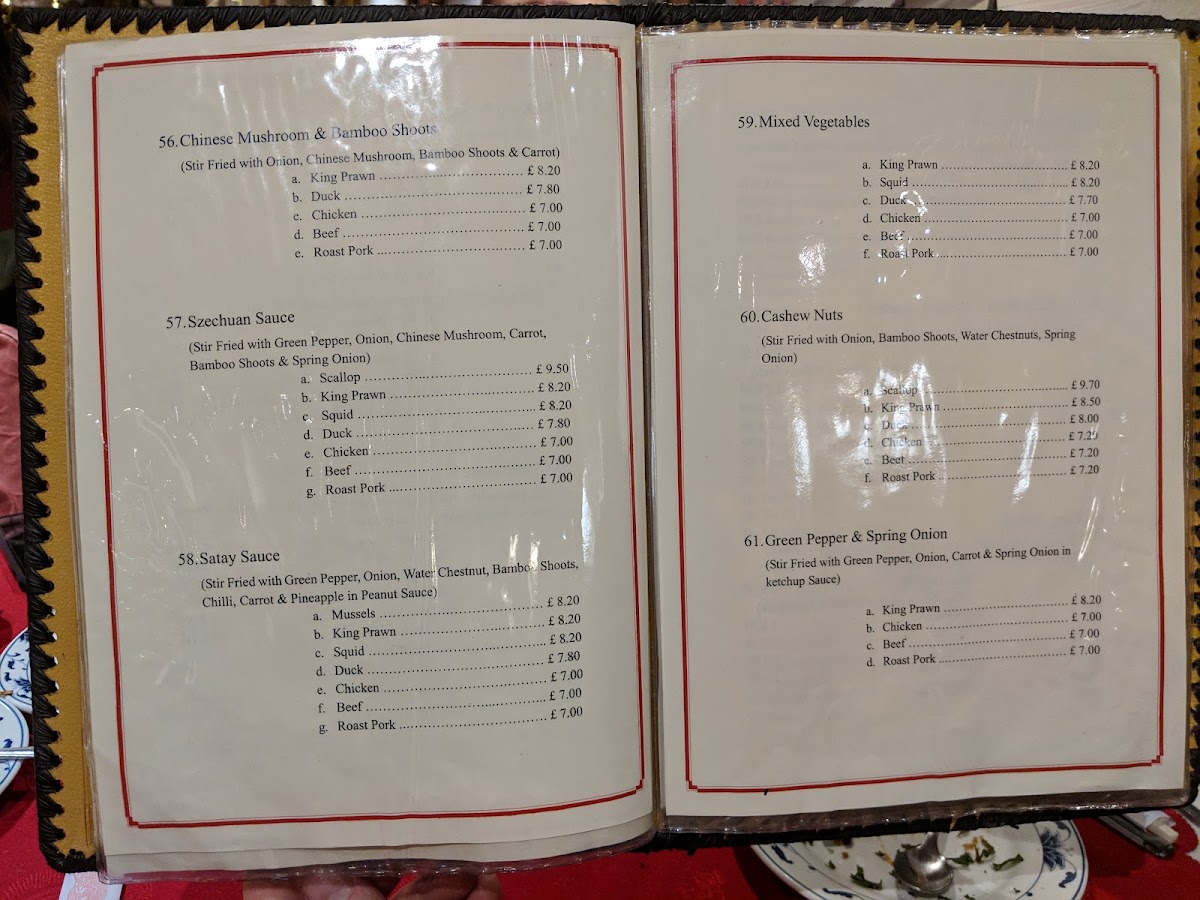 The Hot & Cold Chinese Restaurant Photo Menu 7