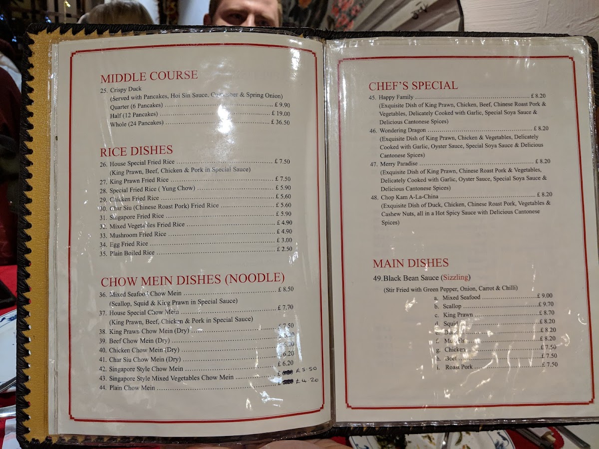 The Hot & Cold Chinese Restaurant Photo Menu 8