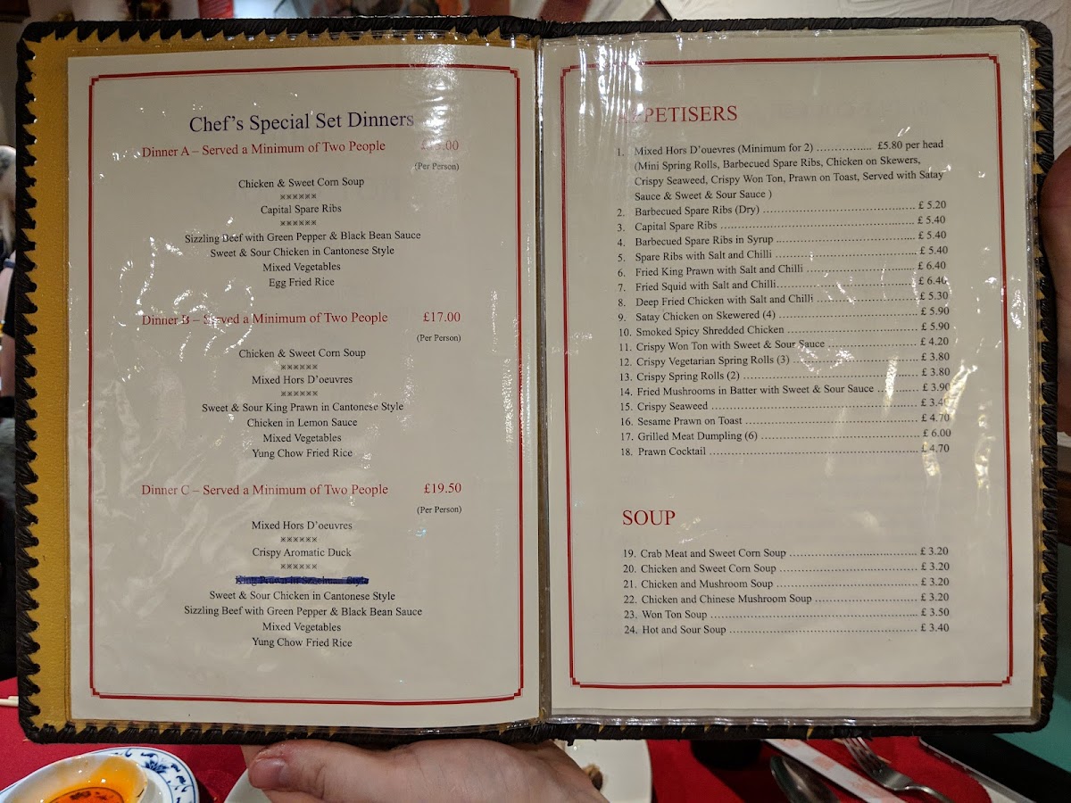 The Hot & Cold Chinese Restaurant Photo Menu 9