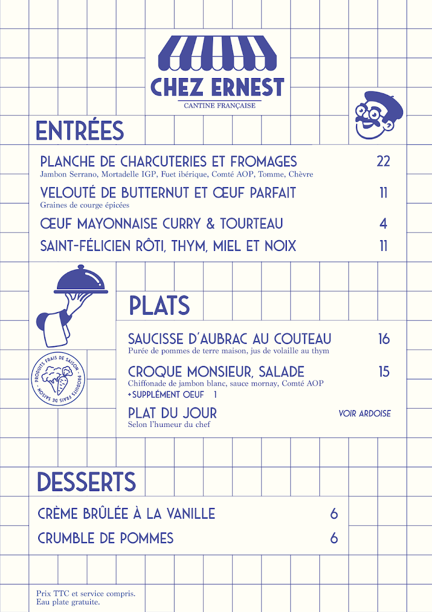 Sept Lieux Photo Menu 1