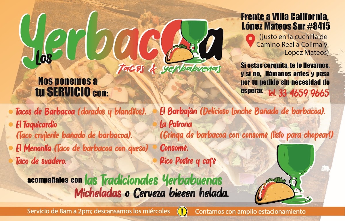 Los Yerbacoa Photo Menu 2