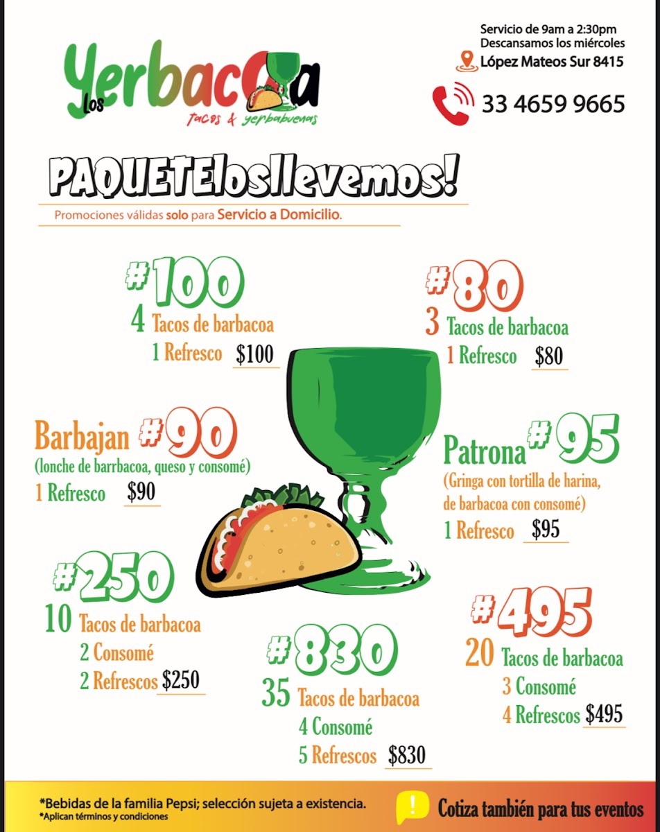 Los Yerbacoa Photo Menu 3