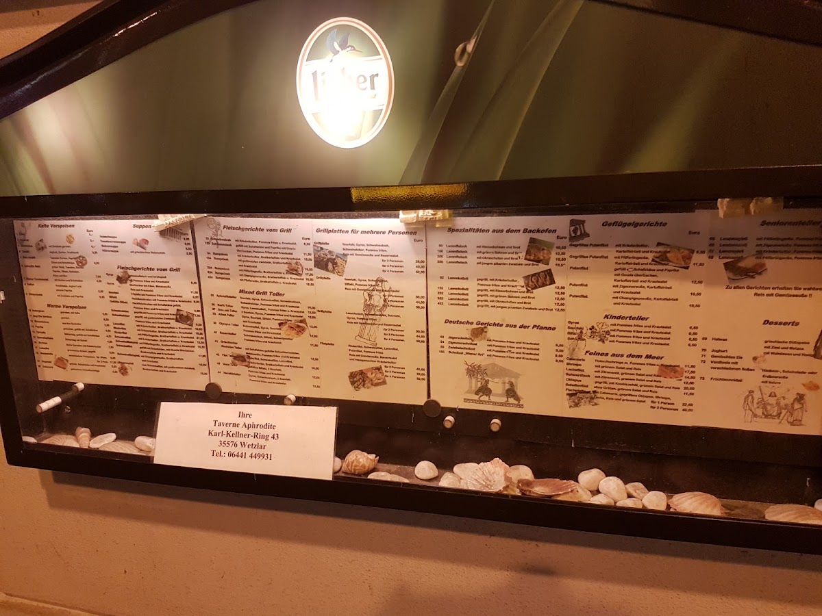 Taverne Aphrodite Photo Menu 2