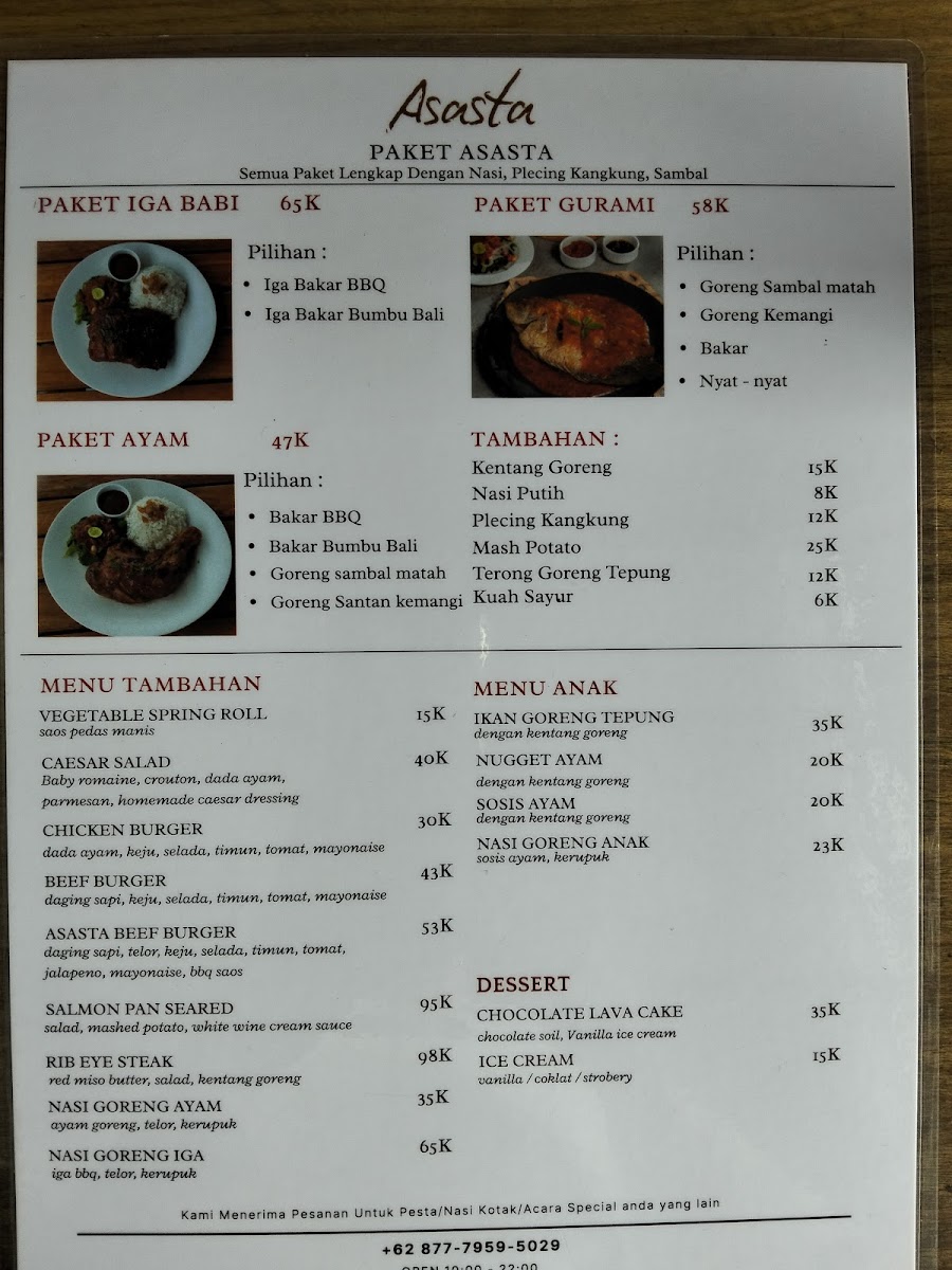 Asasta Resto Photo Menu 3