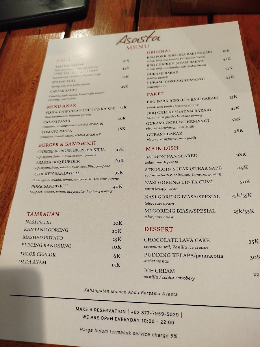 Asasta Resto Photo Menu 4
