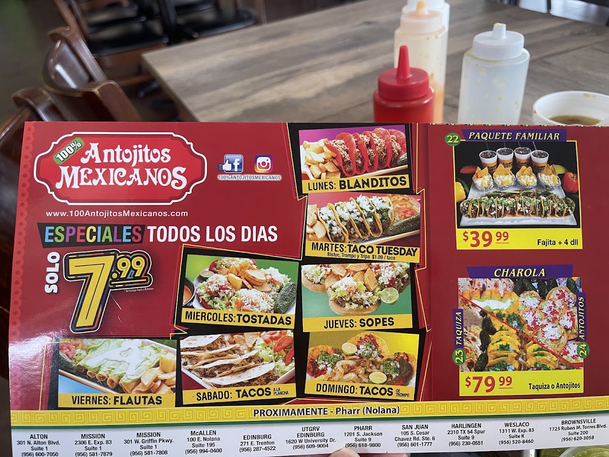 100% Antojitos Mexicanos Photo Menu 4