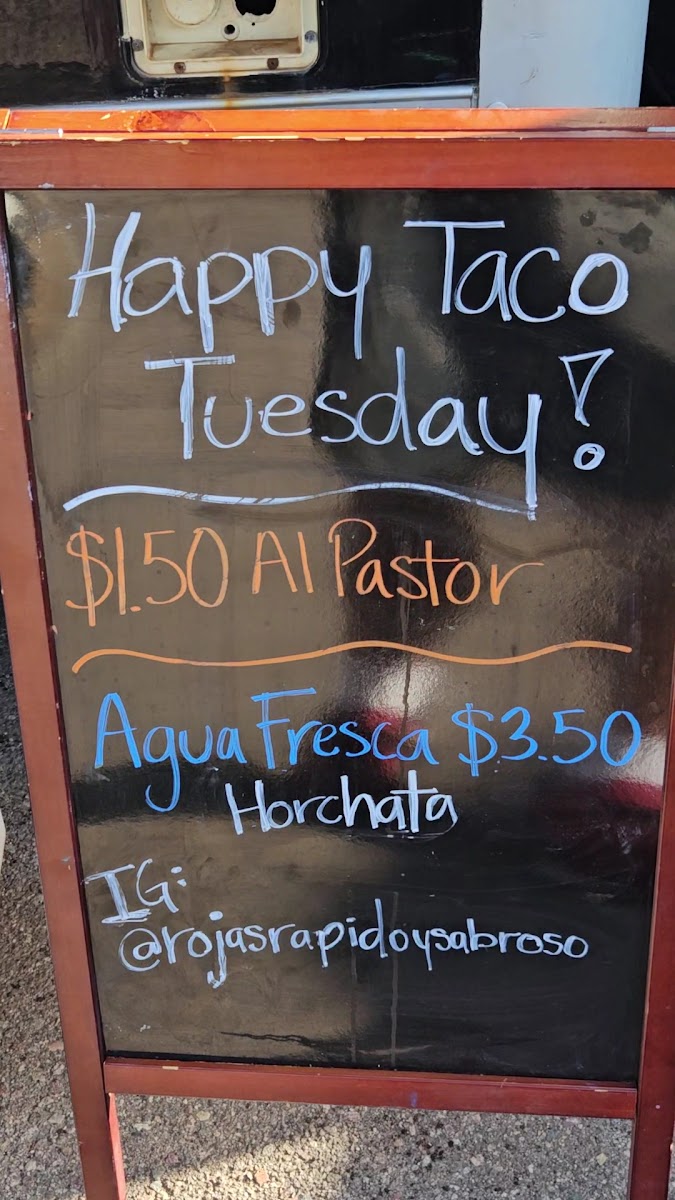 Rapido Y Sabroso Taco Truck Photo Menu 1