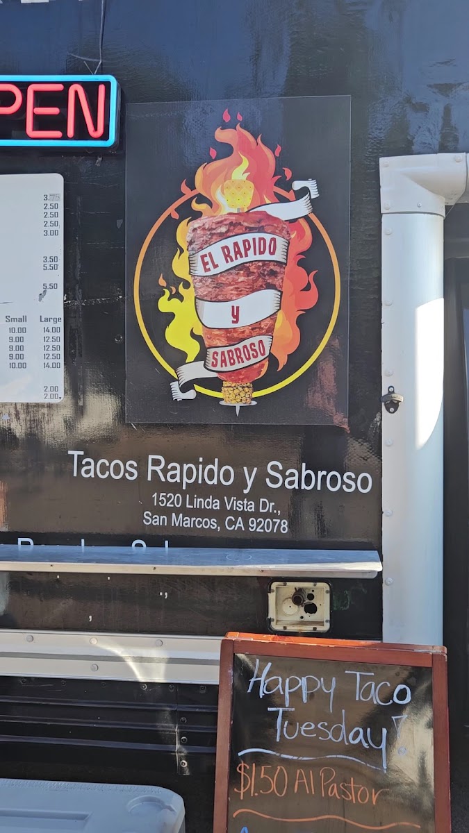 Rapido Y Sabroso Taco Truck Photo Menu 3