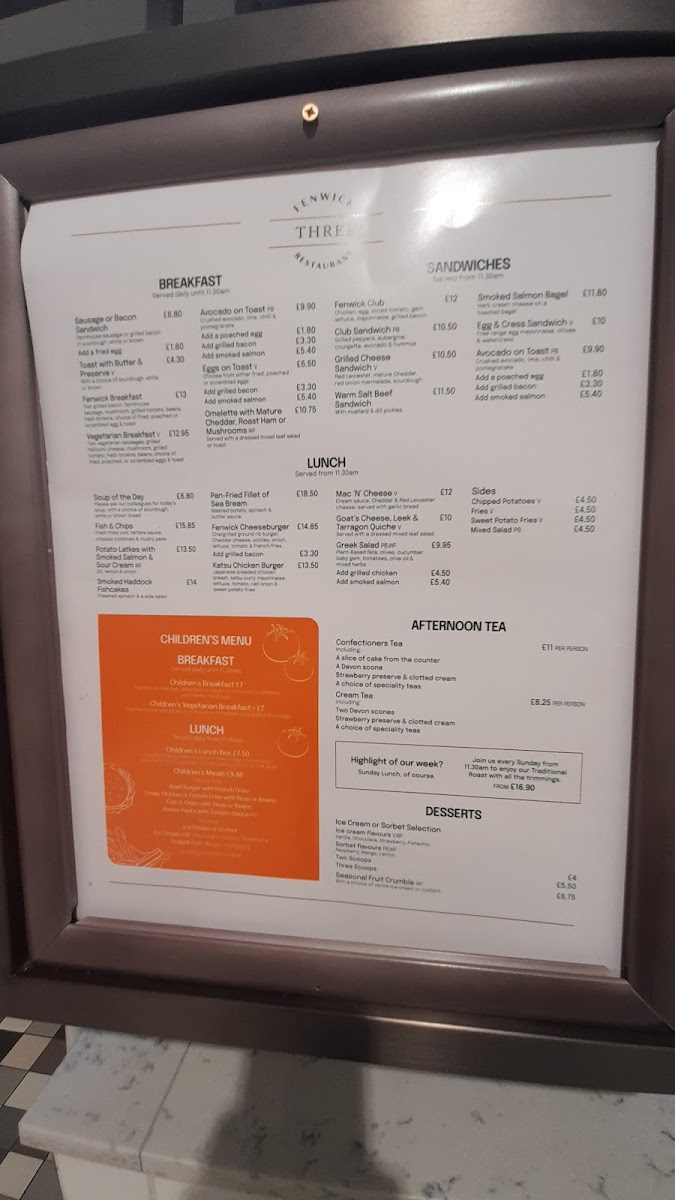 Three Restaurant Bar Photo Menu 1