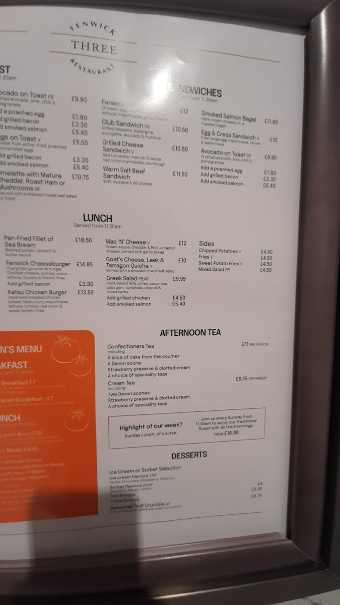 Three Restaurant Bar Photo Menu 2