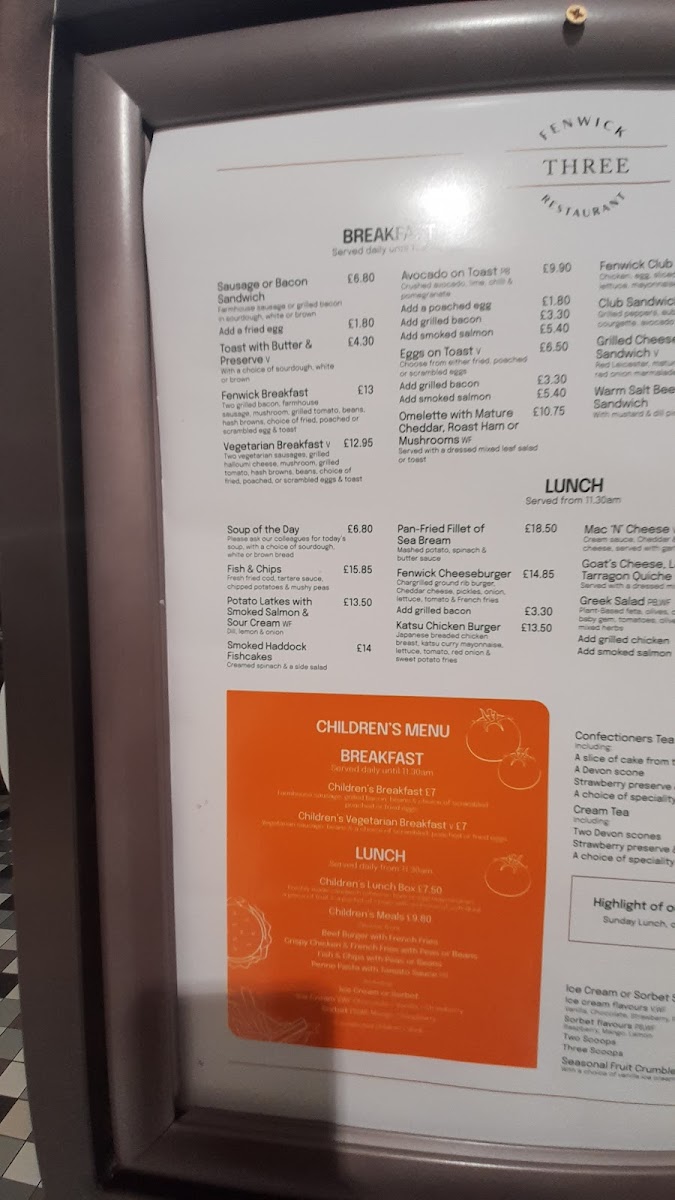 Three Restaurant Bar Photo Menu 3