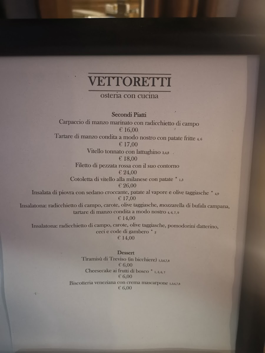 Osteria da Vettoretti Photo Menu 3