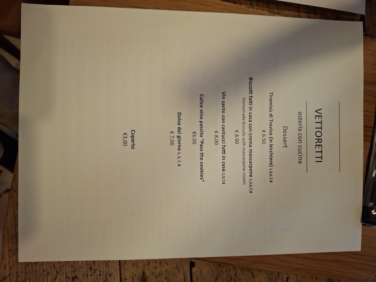 Osteria da Vettoretti Photo Menu 8