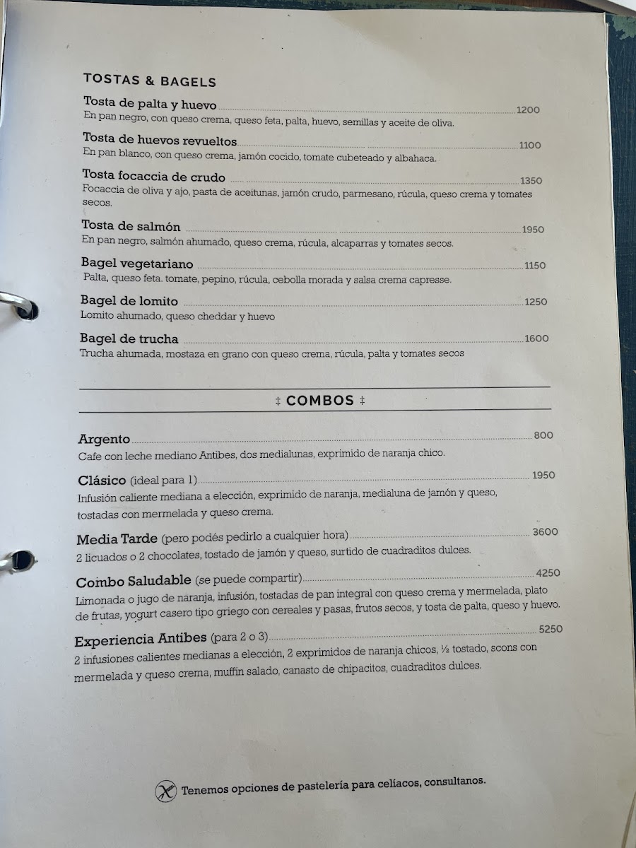 Café Antibes Photo Menu 2