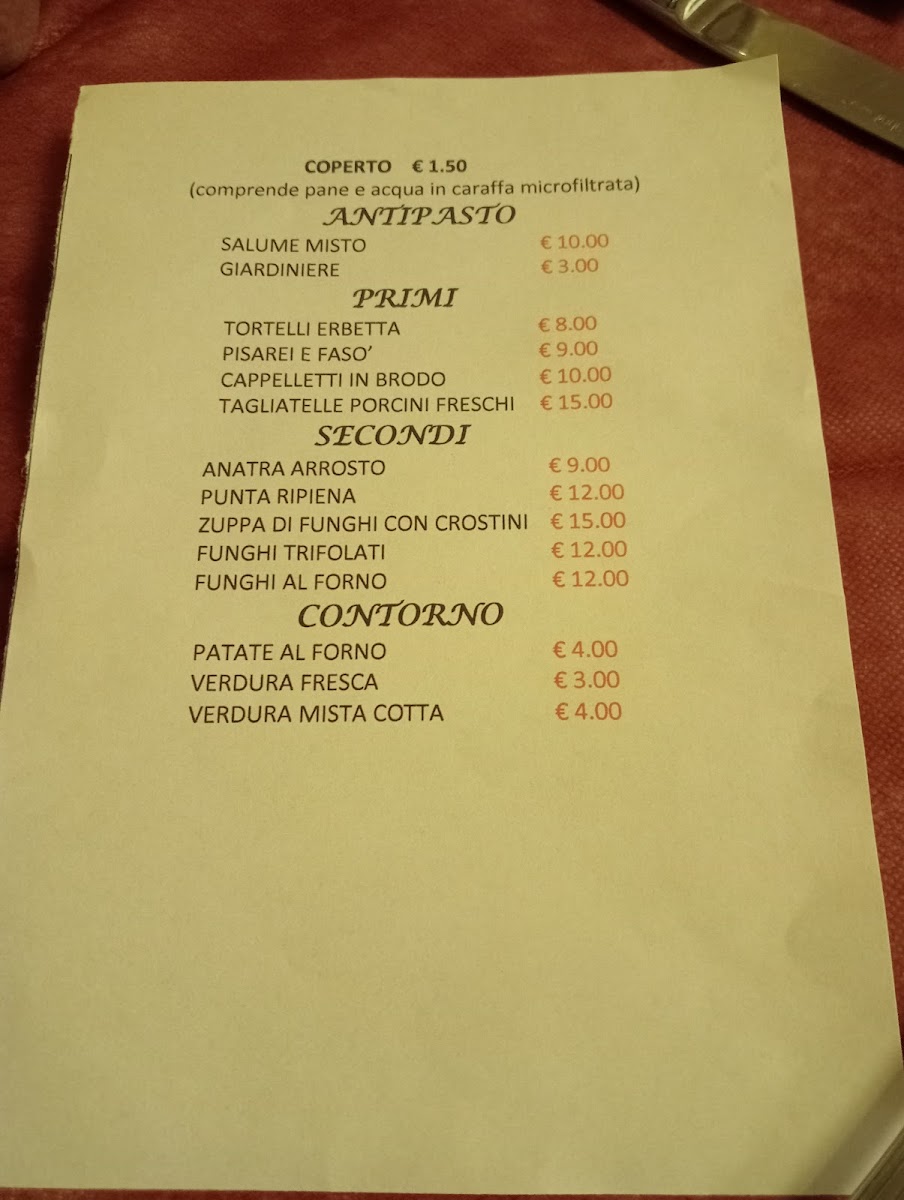 trattoria della pieve Photo Menu 1