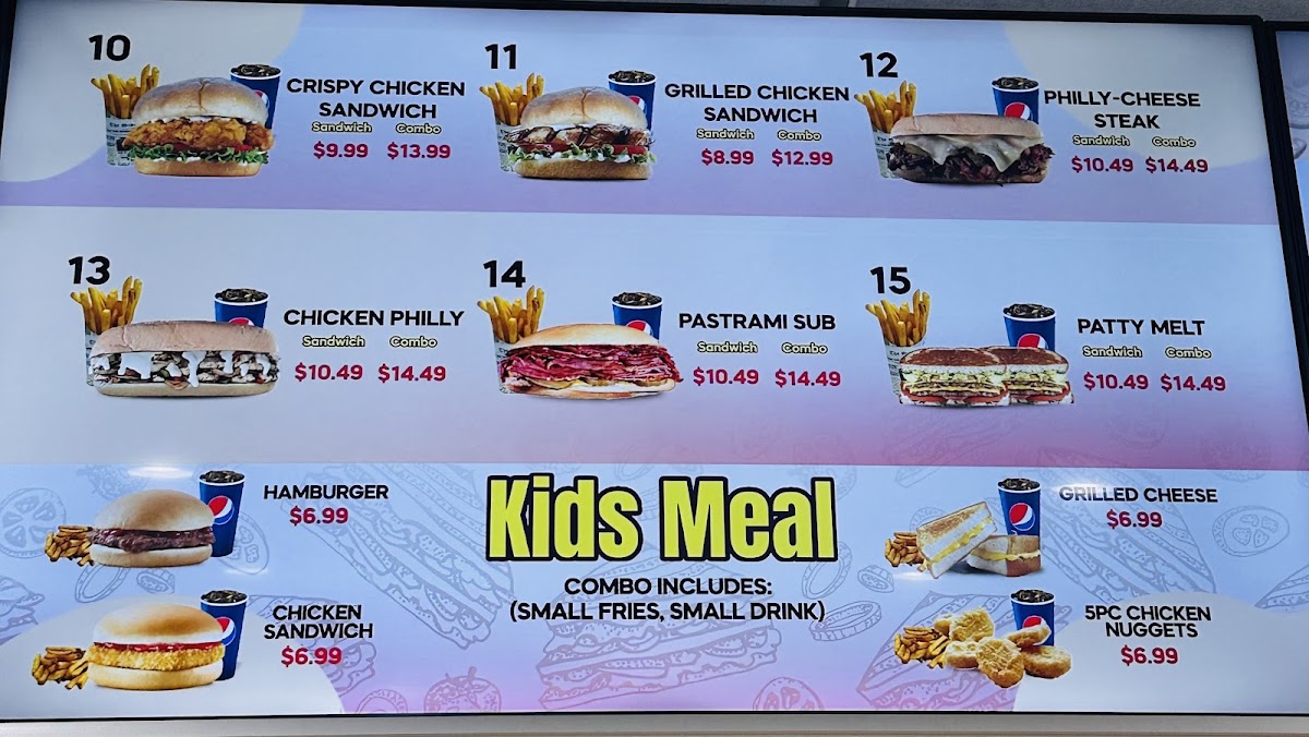 Frosty's Burgers Photo Menu 2