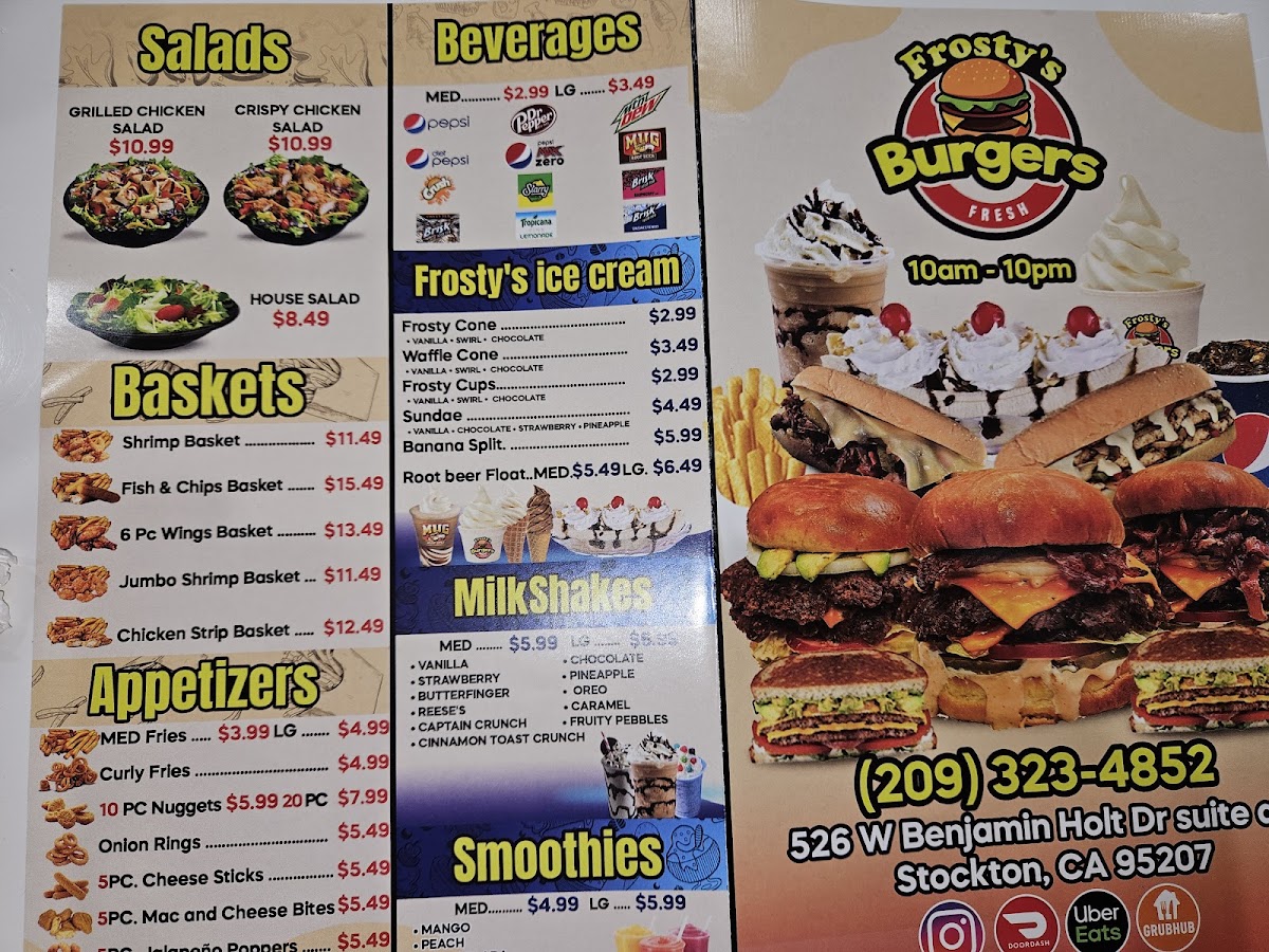Frosty's Burgers Photo Menu 7