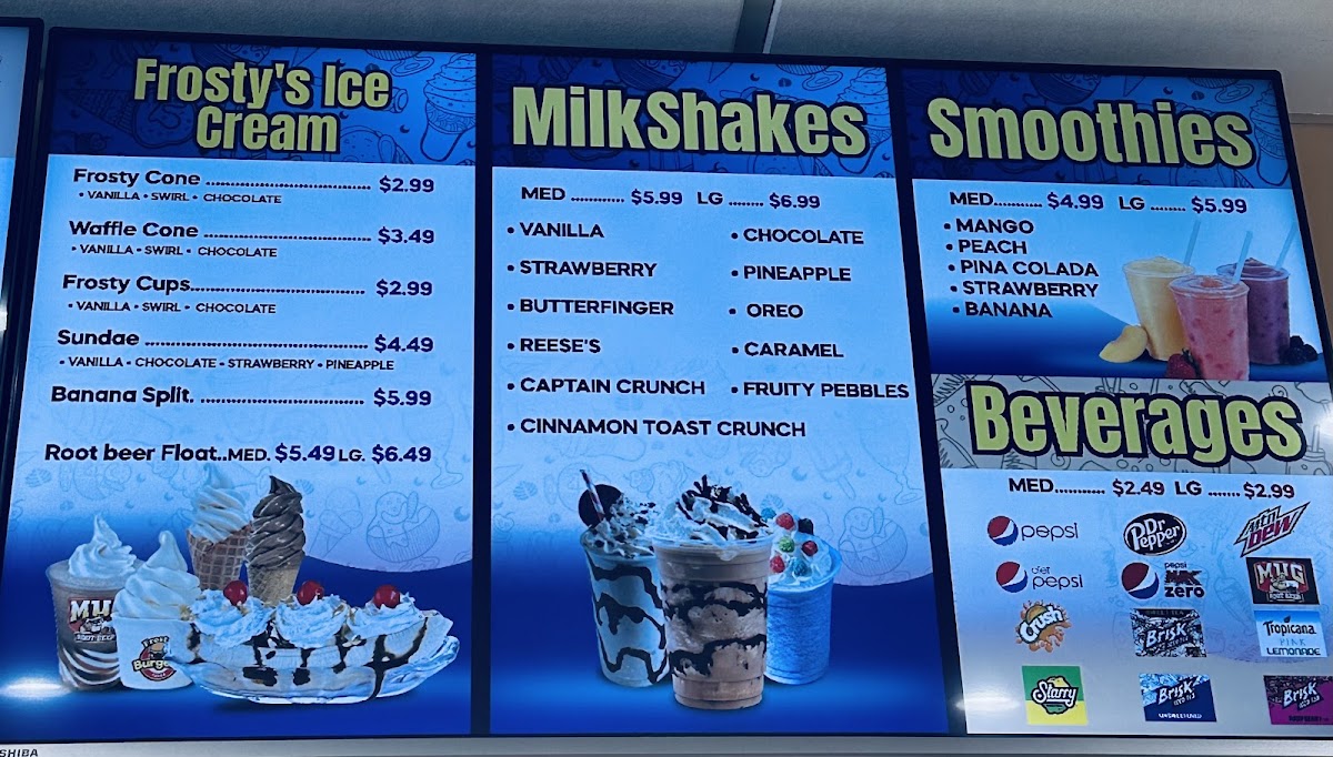 Frosty's Burgers Photo Menu 9