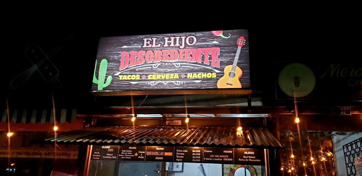 Taquería El Hijo Desobediente Photo Menu 2