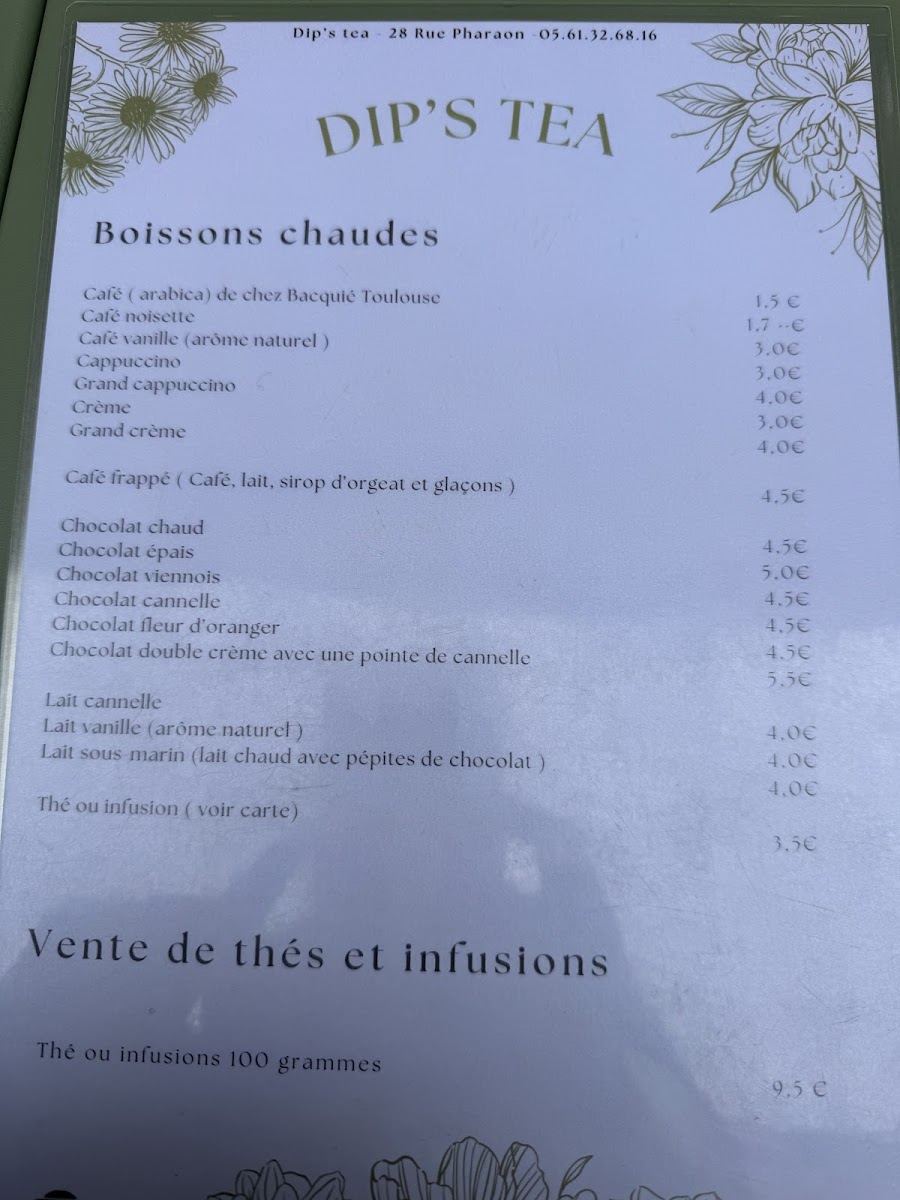 Dip's Tea - Salon de Thé Photo Menu 7