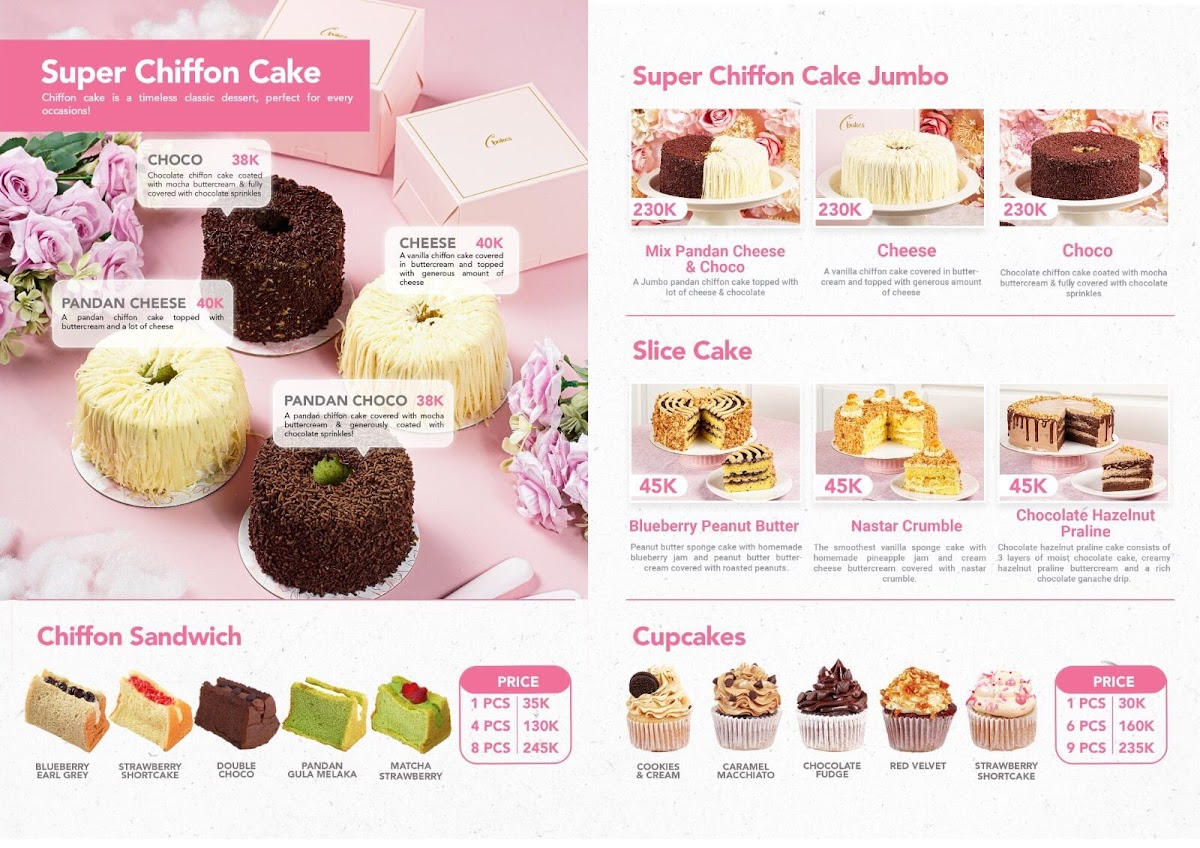 C Bakes, Modernland Photo Menu 1