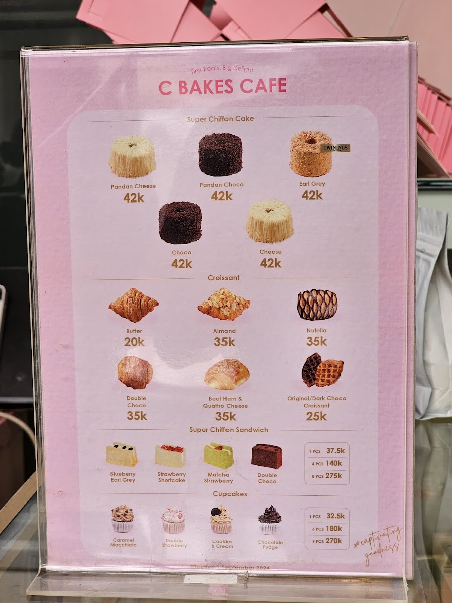 C Bakes, Modernland Photo Menu 2