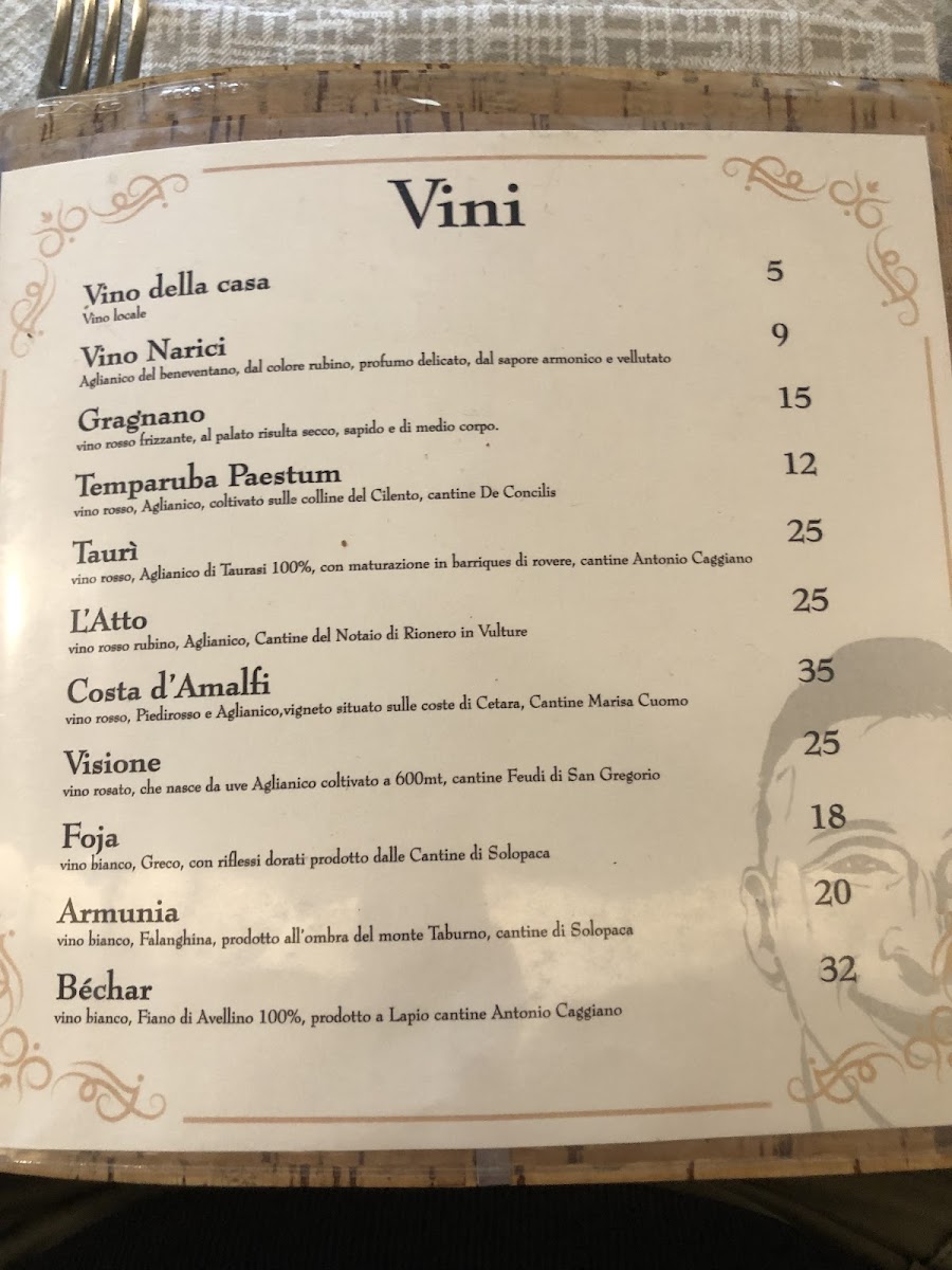 Le Narici Restaurant Photo Menu 1