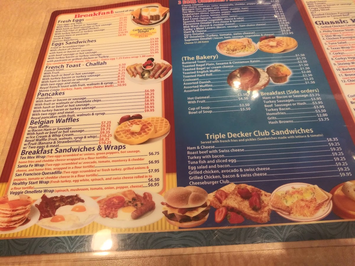 Corky’s Diner Photo Menu 3