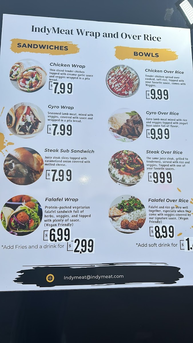 IndyMeat Wrap and Over Rice Photo Menu 1
