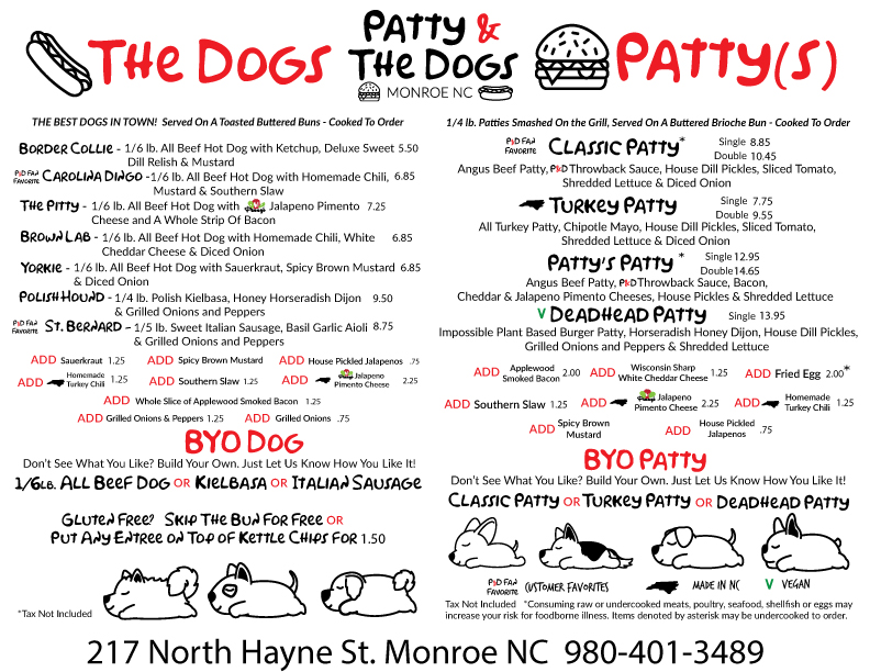 Patty & The Dogs Photo Menu 4