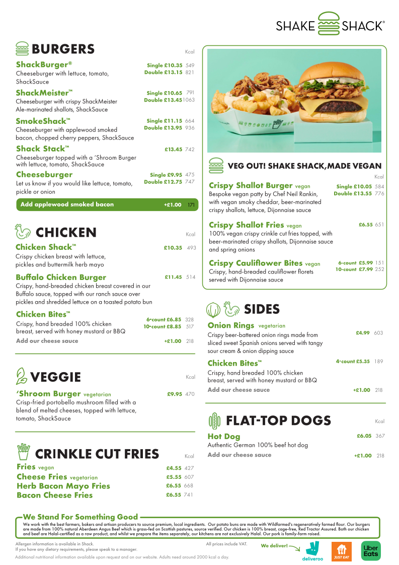 Shake Shack Clapham Photo Menu 1