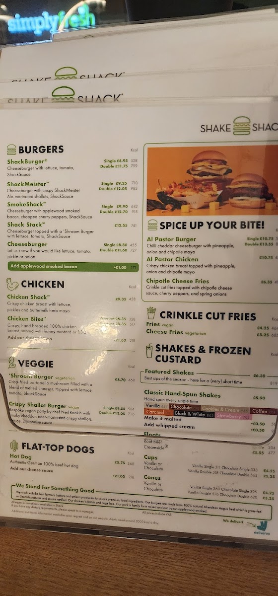 Shake Shack Clapham Photo Menu 10