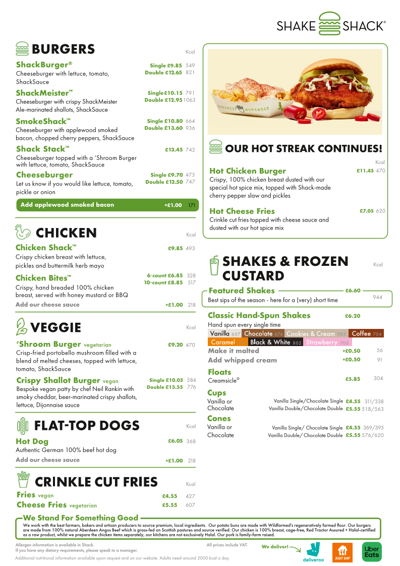 Shake Shack Clapham Photo Menu 4