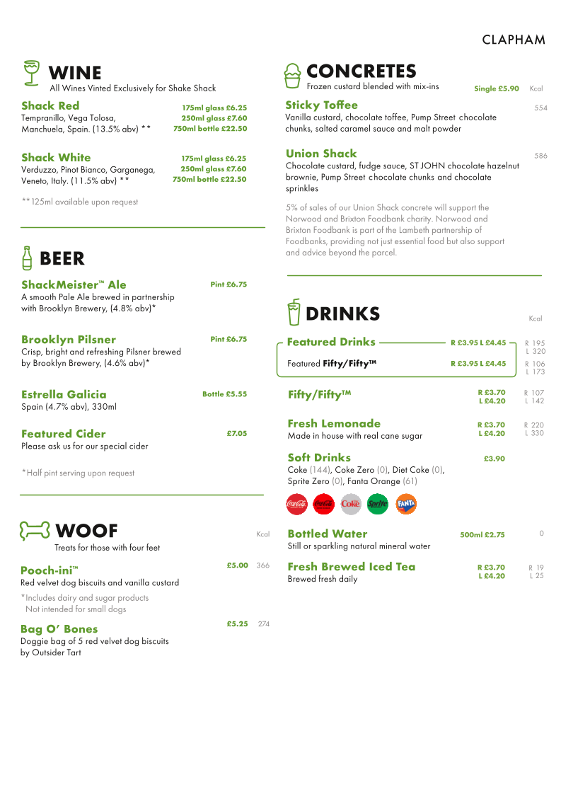 Shake Shack Clapham Photo Menu 6