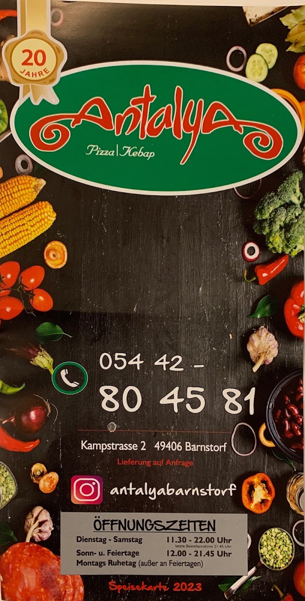 Pizzeria & Imbiss Antalya Barnstorf Photo Menu 10