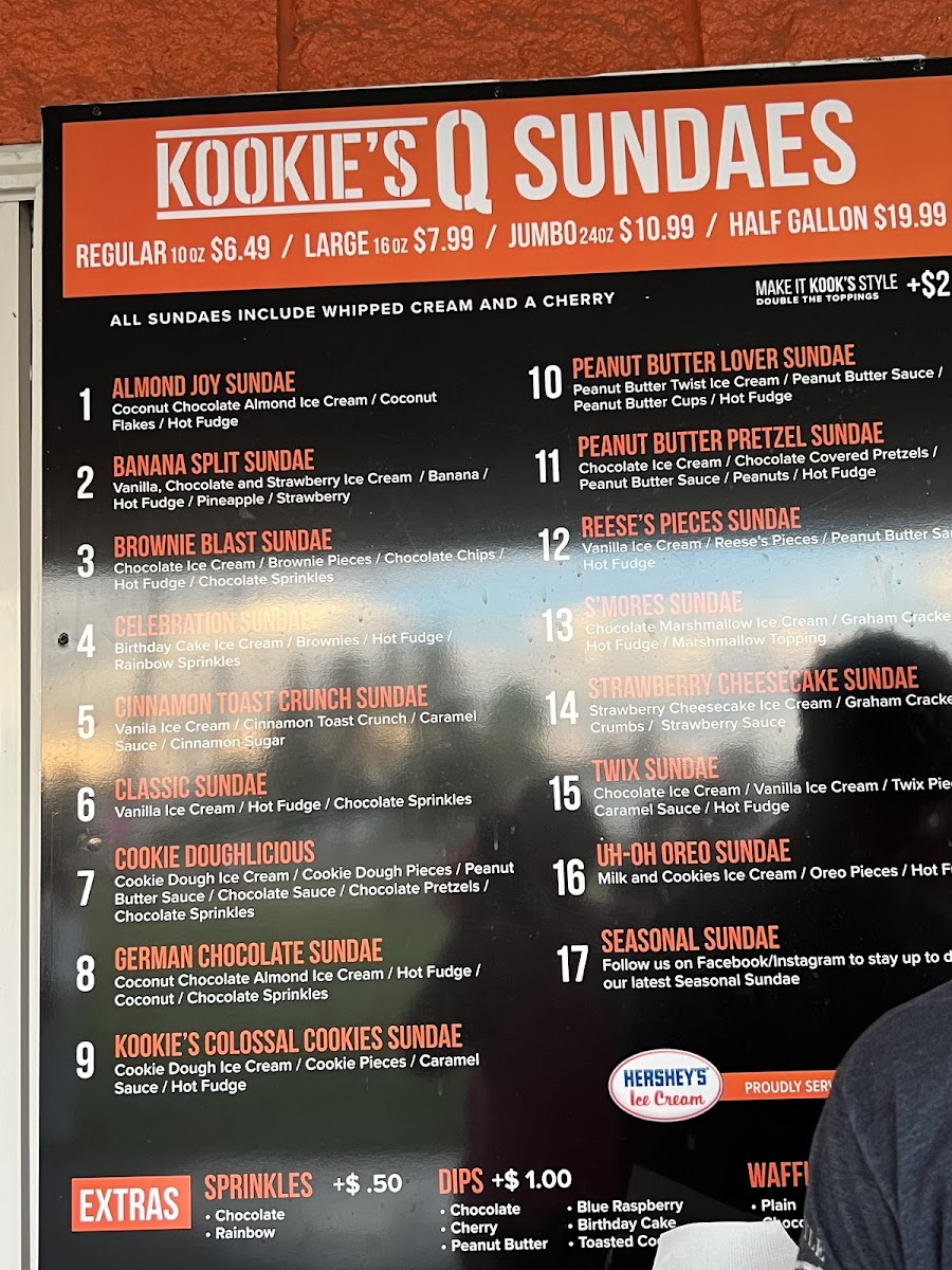 Kookie's Q & Creamery Photo Menu 3