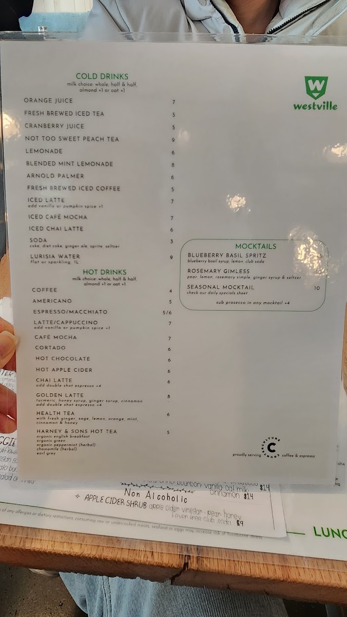 Westville Long Island City Photo Menu 5