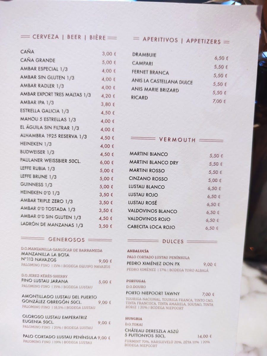 Art Déco Café Photo Menu 2