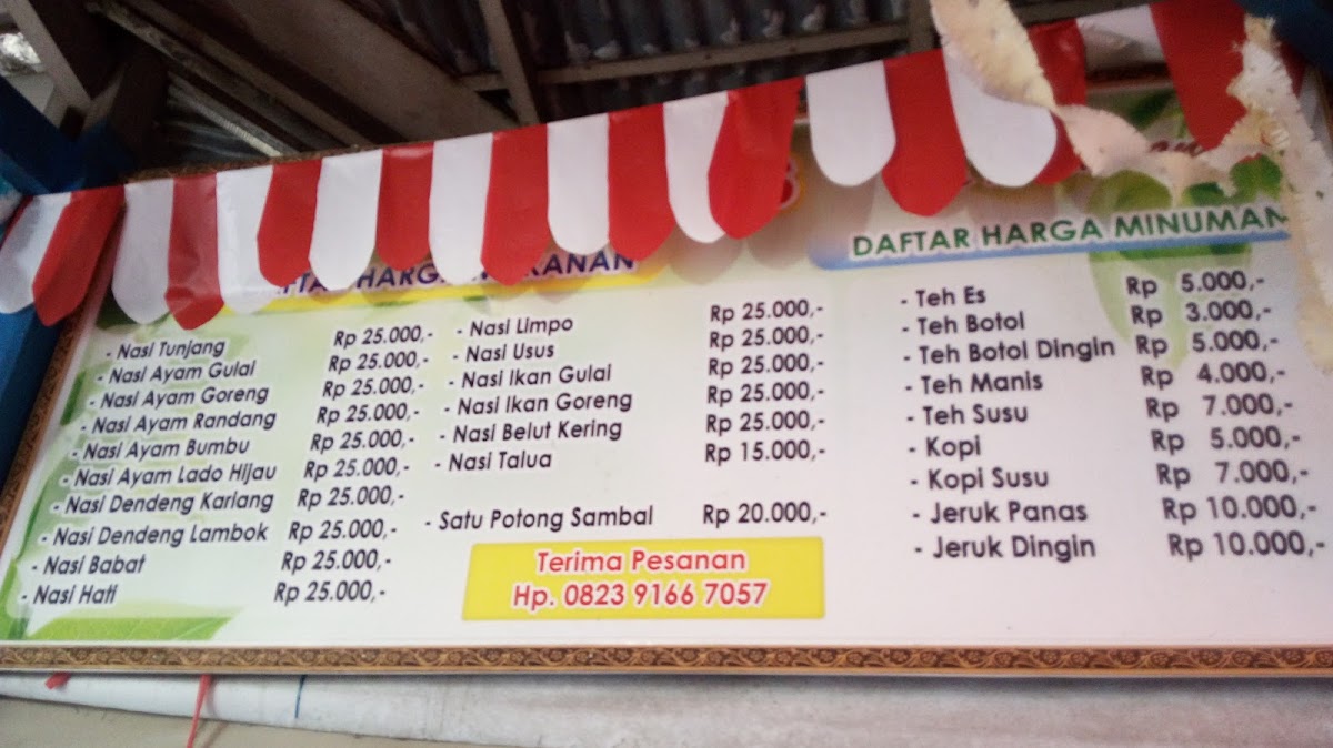 Nasi Kapau Uni Lis Photo Menu 5
