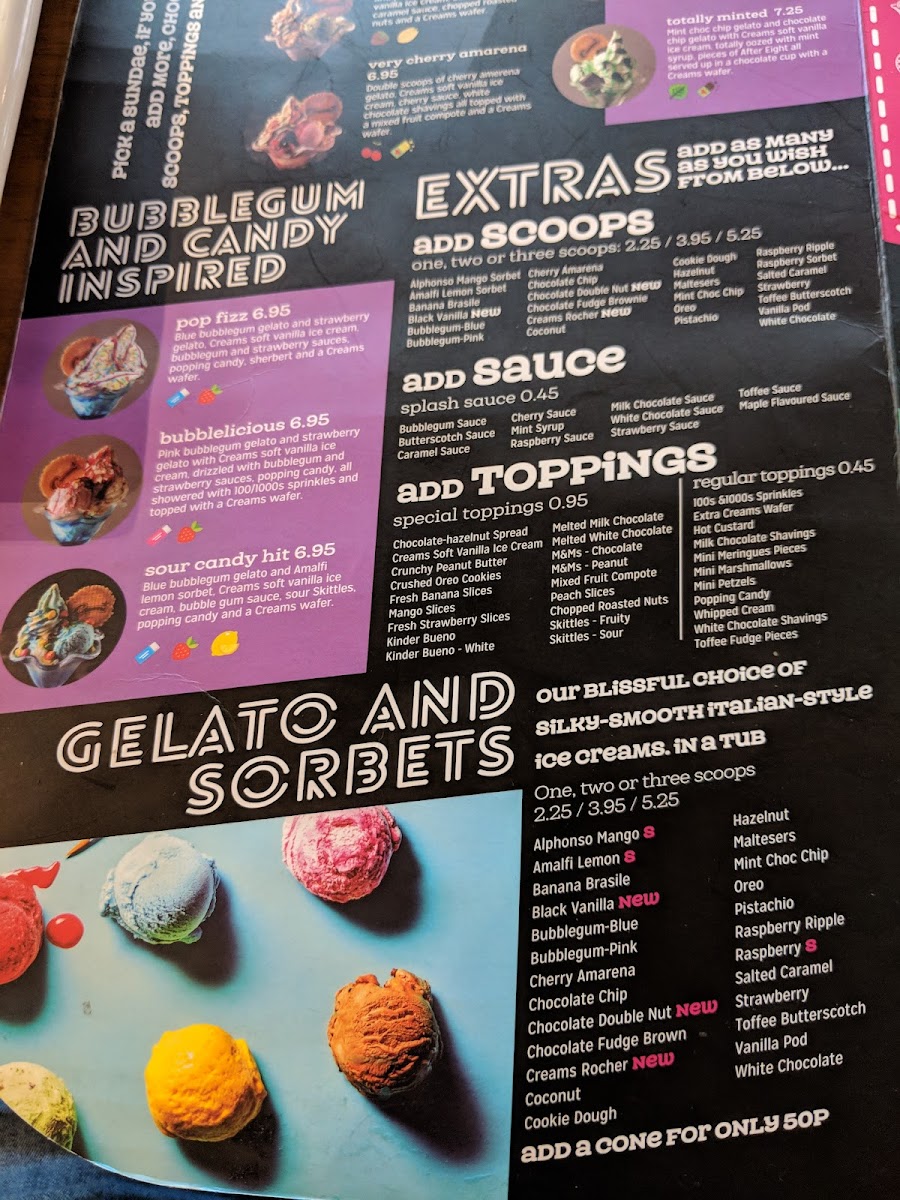 Creams Cafe Beckton Photo Menu 10